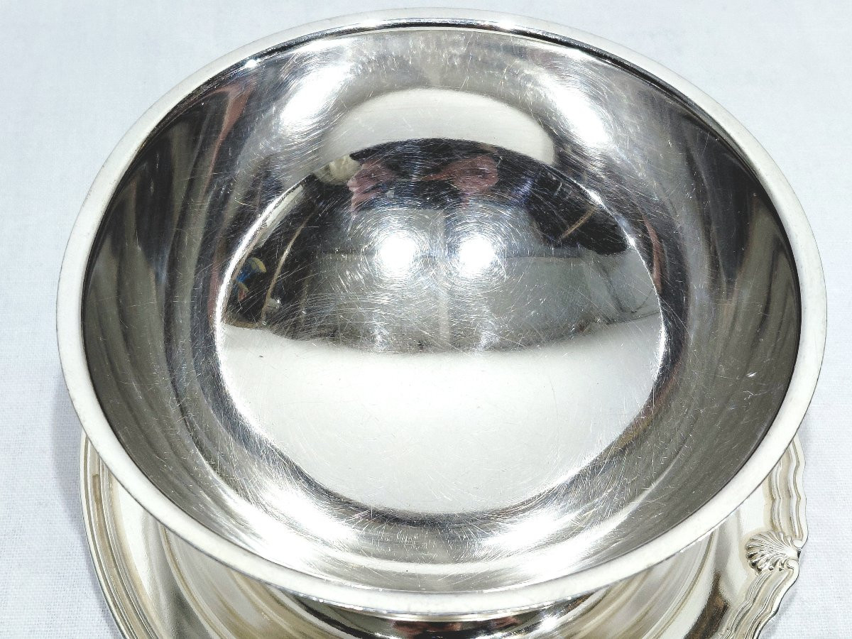 GALLIA - SAUCIÈRE EN MÉTAL ARGENTÉ MODÈLE VENDÔME -photo-1