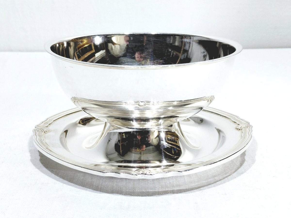GALLIA - SAUCIÈRE EN MÉTAL ARGENTÉ MODÈLE VENDÔME -photo-6
