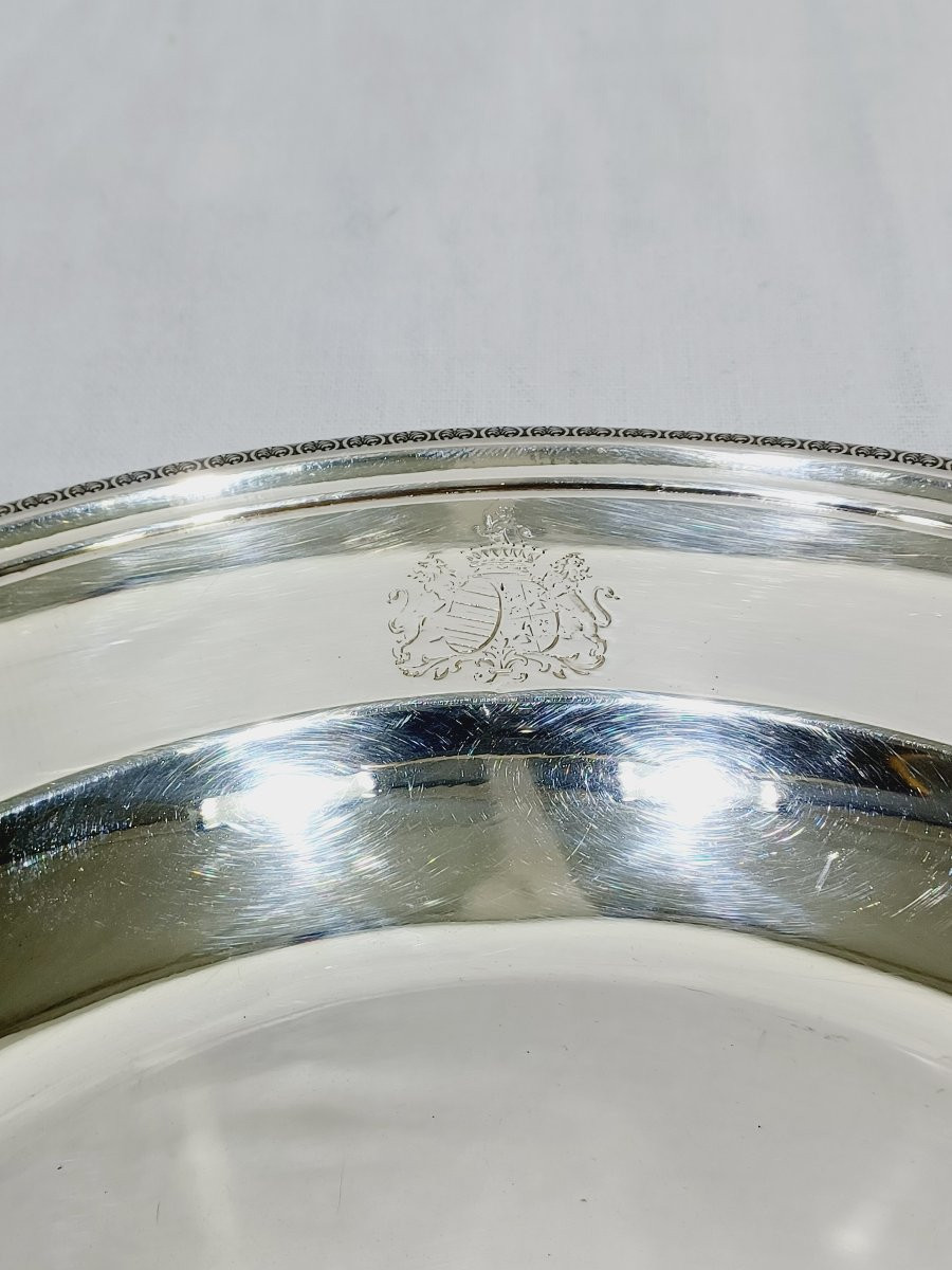 CHRISTOFLE - MODELE MALMAISON - PLAT EN MÉTAL ARGENTÉ -photo-4