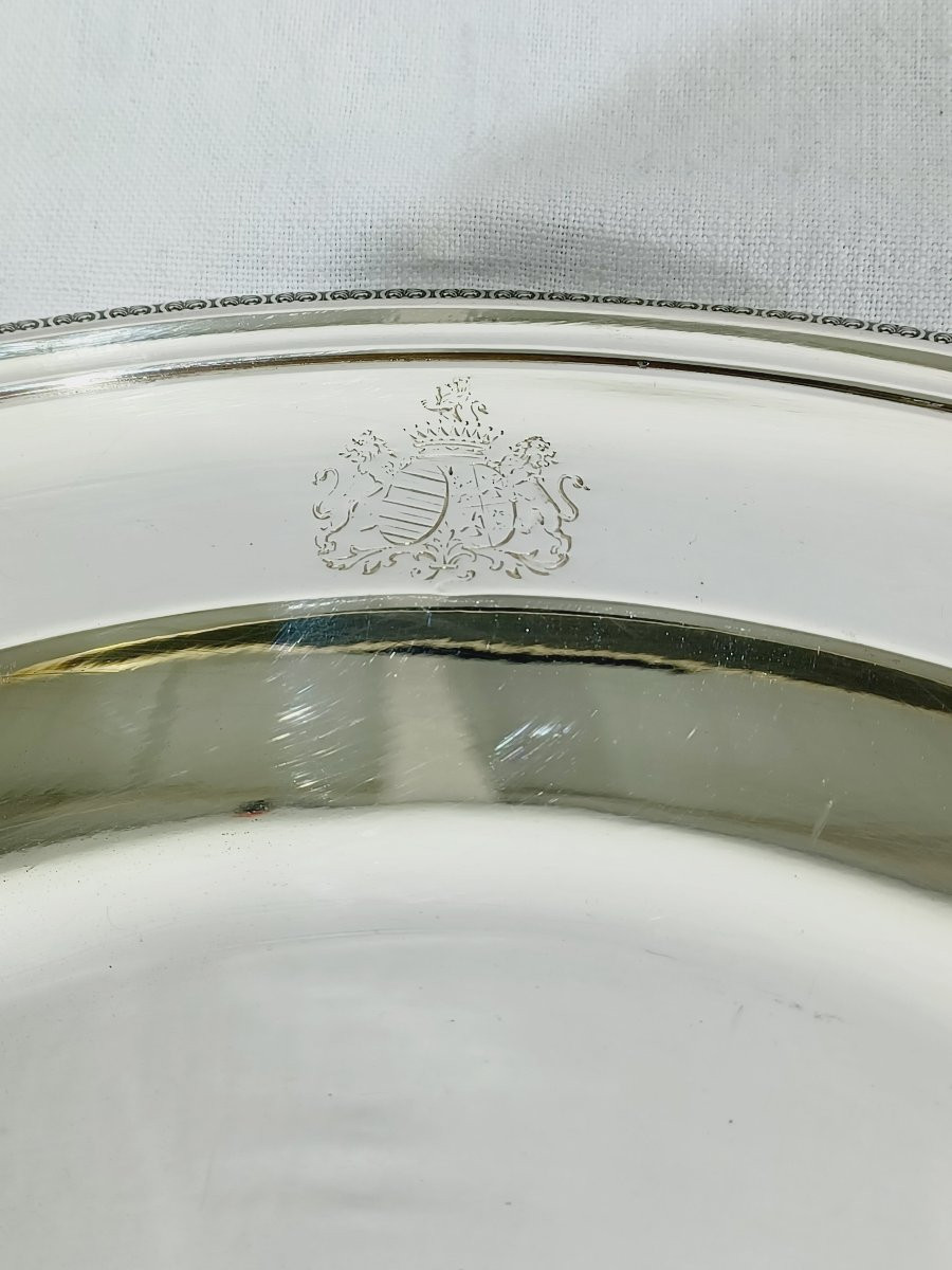 CHRISTOFLE - MODELE MALMAISON - PLAT EN MÉTAL ARGENTÉ -photo-1