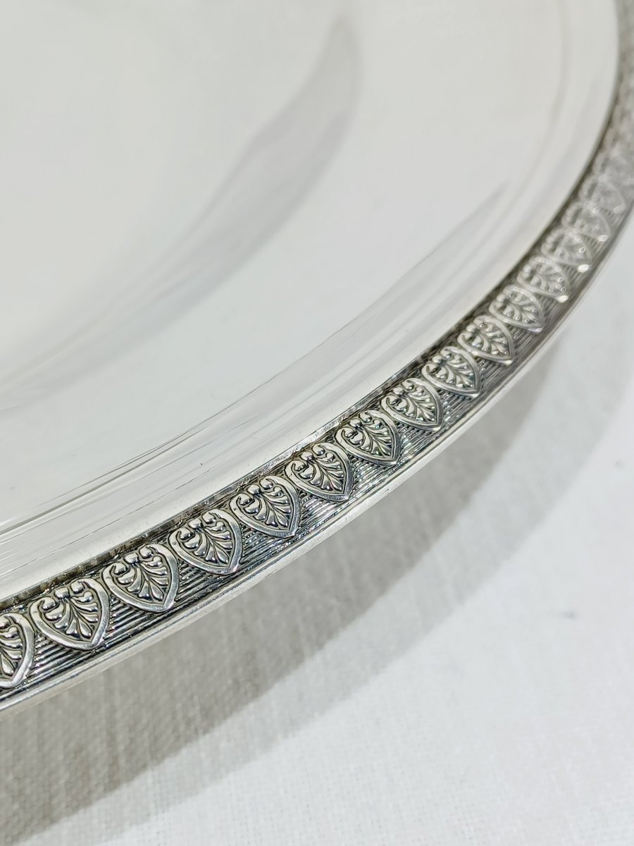 CHRISTOFLE - MODELE MALMAISON - PLAT EN MÉTAL ARGENTÉ -photo-2