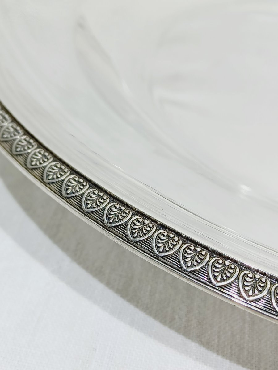 CHRISTOFLE - MODELE MALMAISON - PLAT EN MÉTAL ARGENTÉ -photo-3