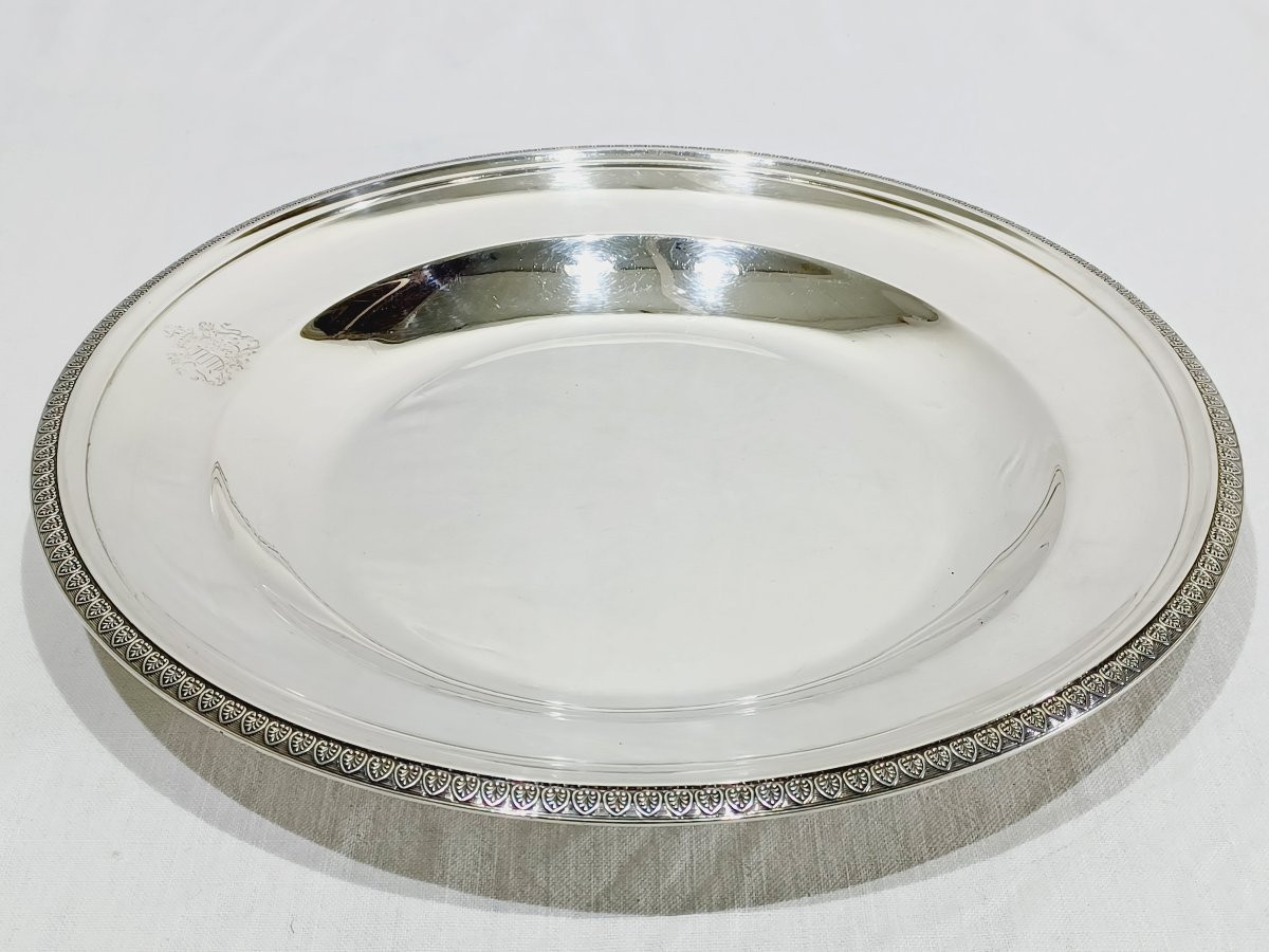 CHRISTOFLE - MODELE MALMAISON - PLAT EN MÉTAL ARGENTÉ -photo-8