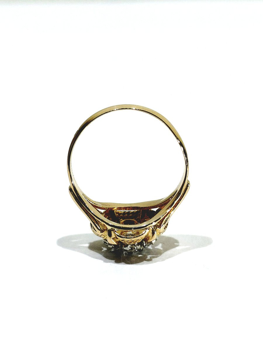 Bague or rose 18 carats et diamants-photo-5