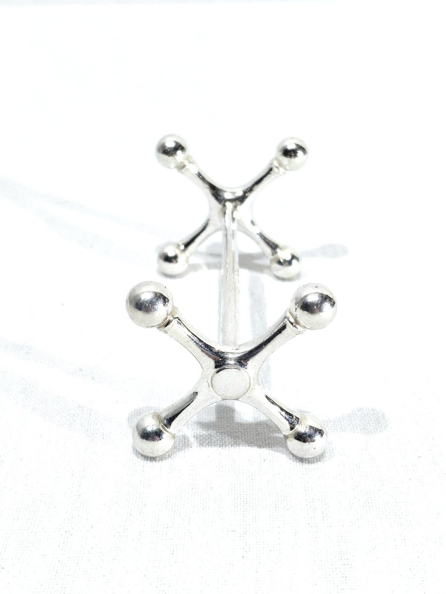 Christofle - Set Of 12 Silver-plated Knife Holders-photo-3