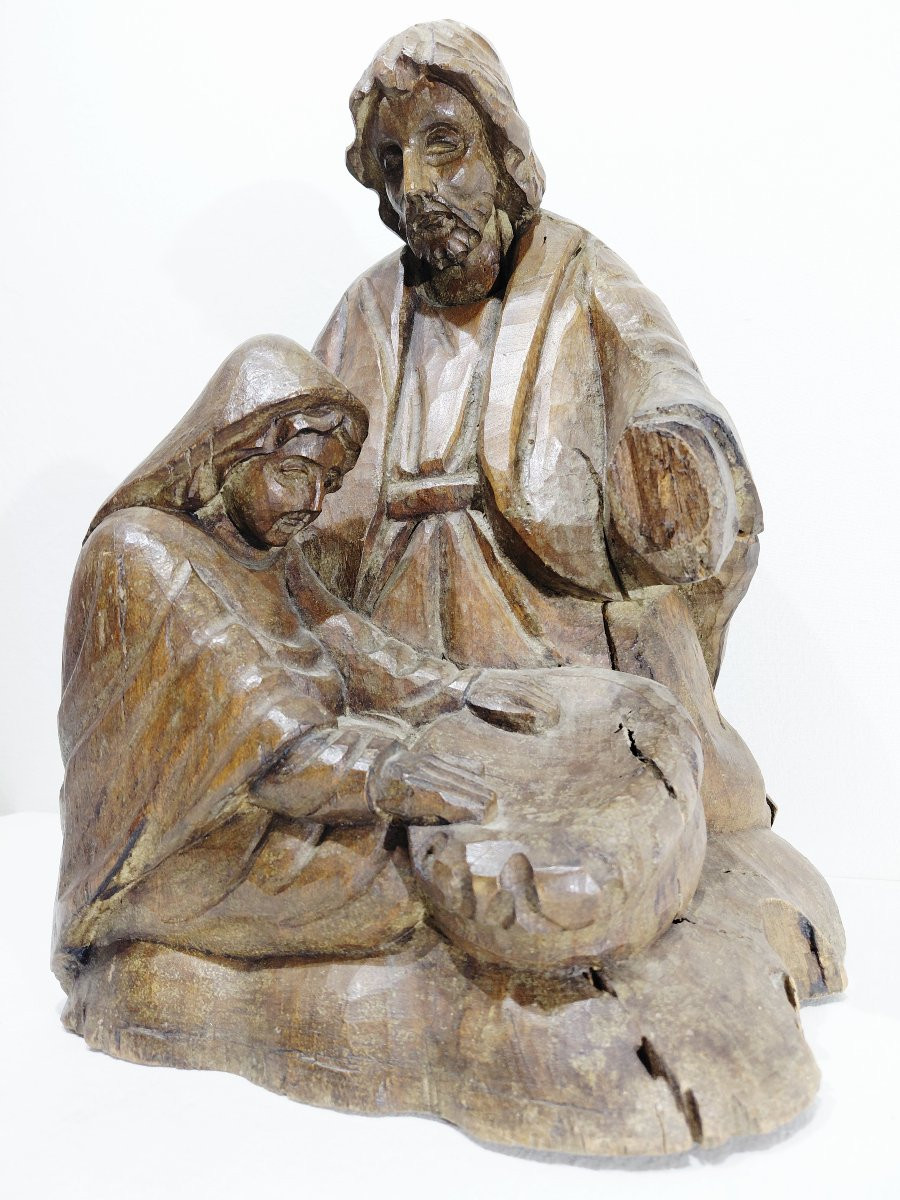 STATUE RELIGIEUSE - JOSEPH ET MARIE-photo-4