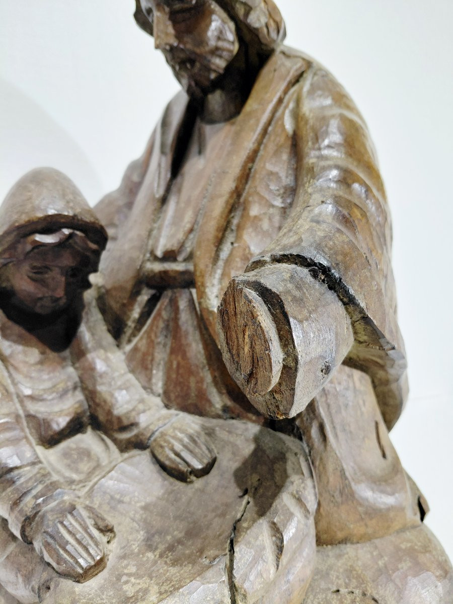 STATUE RELIGIEUSE - JOSEPH ET MARIE-photo-4