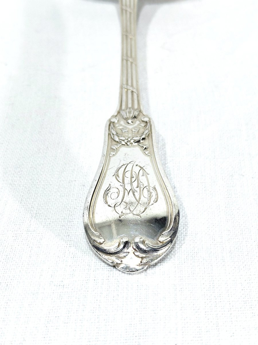 MARTIAL GAUTHIER - LOUCHE A CREME EN ARGENT-photo-2