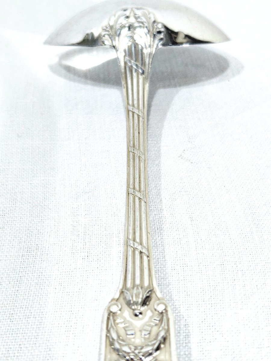 MARTIAL GAUTHIER - LOUCHE A CREME EN ARGENT-photo-3