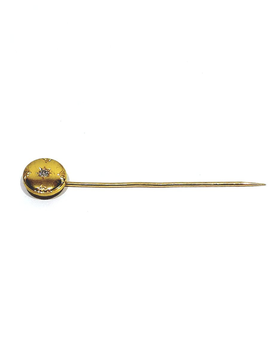 Gold And Diamond Tie Pin-photo-4