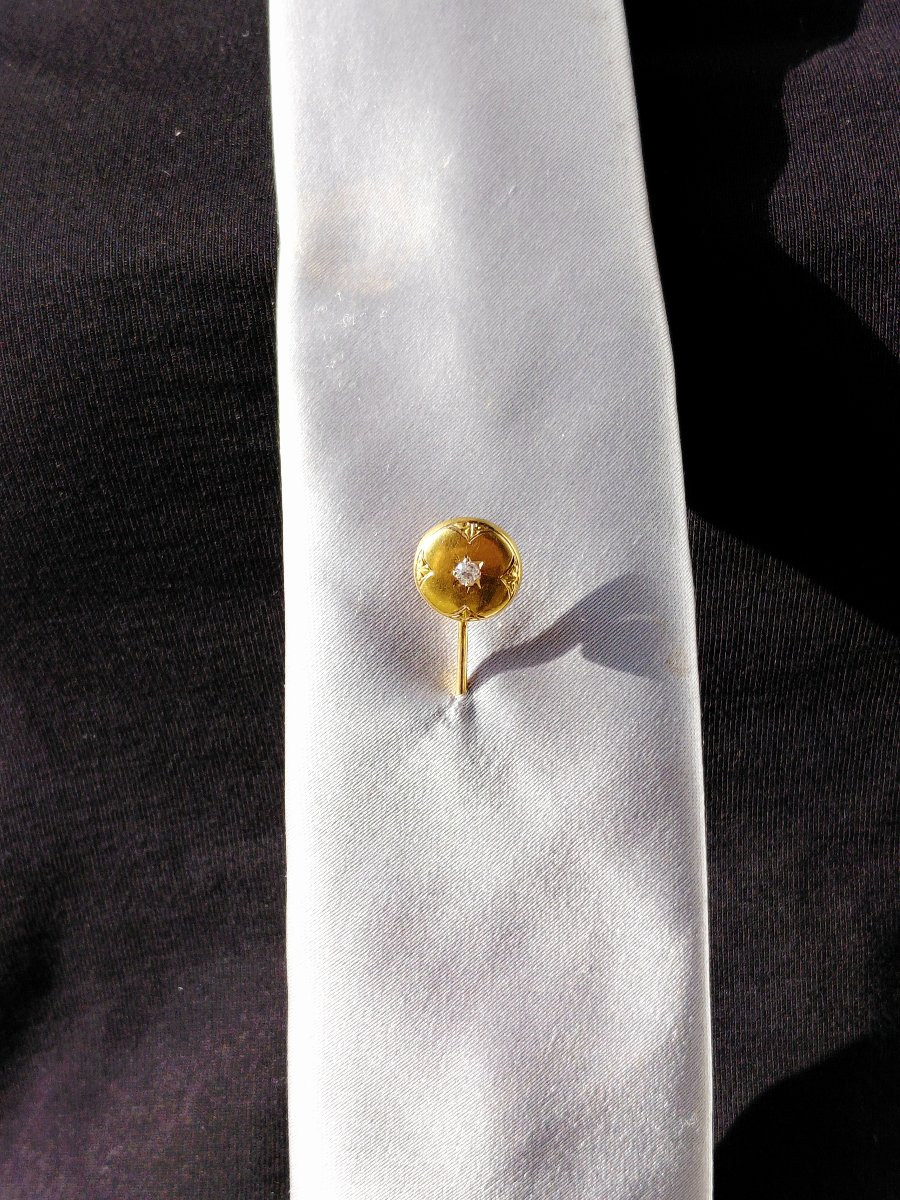 Gold And Diamond Tie Pin-photo-6