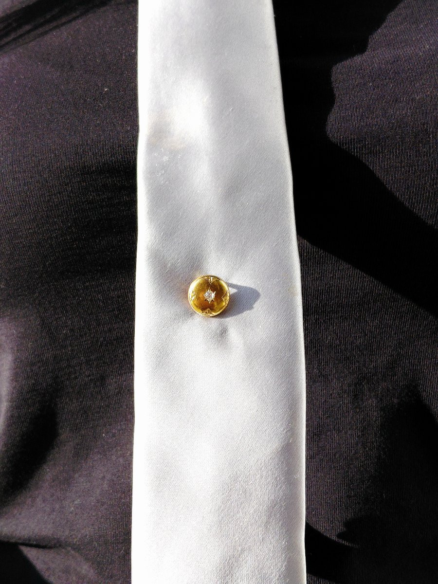 Gold And Diamond Tie Pin-photo-7