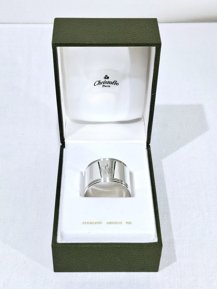 Christofle - Silver Napkin Ring Cluny 