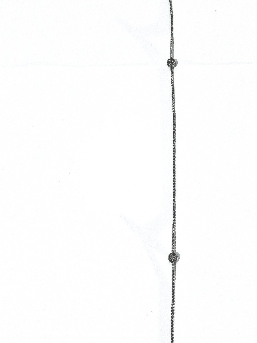 David Yurman - Sautoir en argent et diamants-photo-2