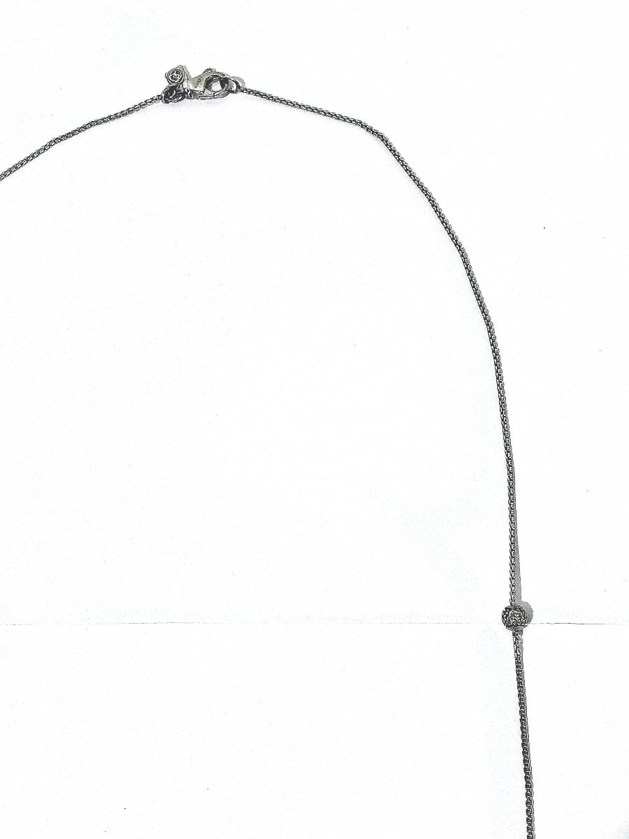David Yurman - Sautoir en argent et diamants-photo-3