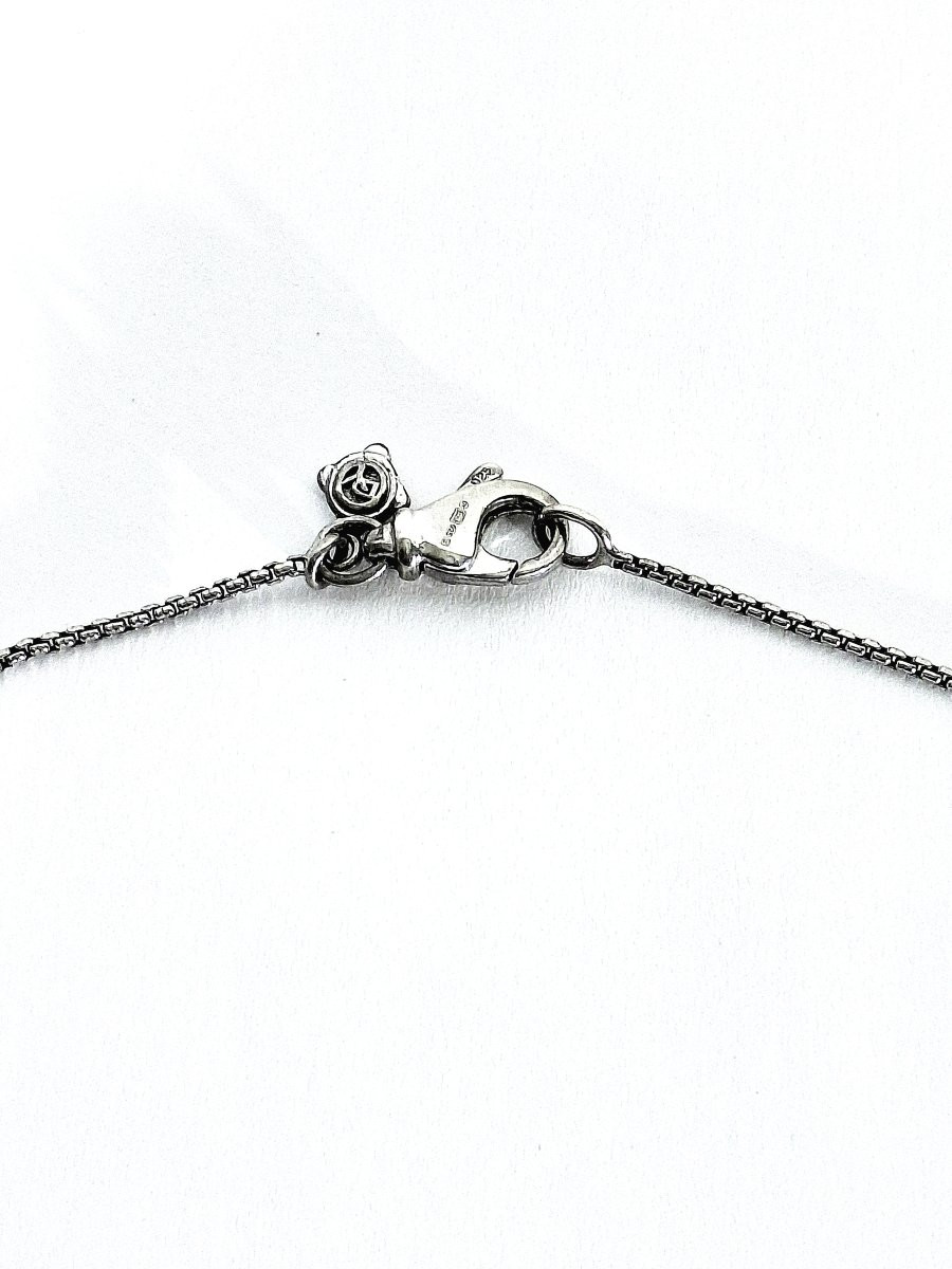 David Yurman - Sautoir en argent et diamants-photo-4