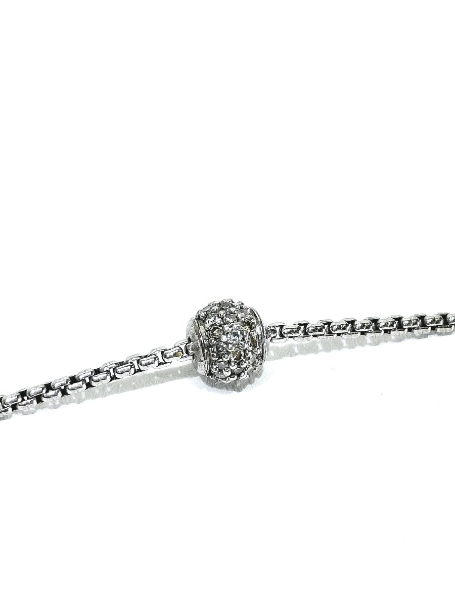 David Yurman - Sautoir en argent et diamants-photo-6