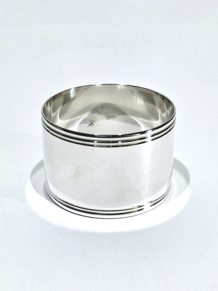 CHRISTOFLE - ROND DE SERVIETTE EN ARGENT MODÈLE CLUNY-photo-3