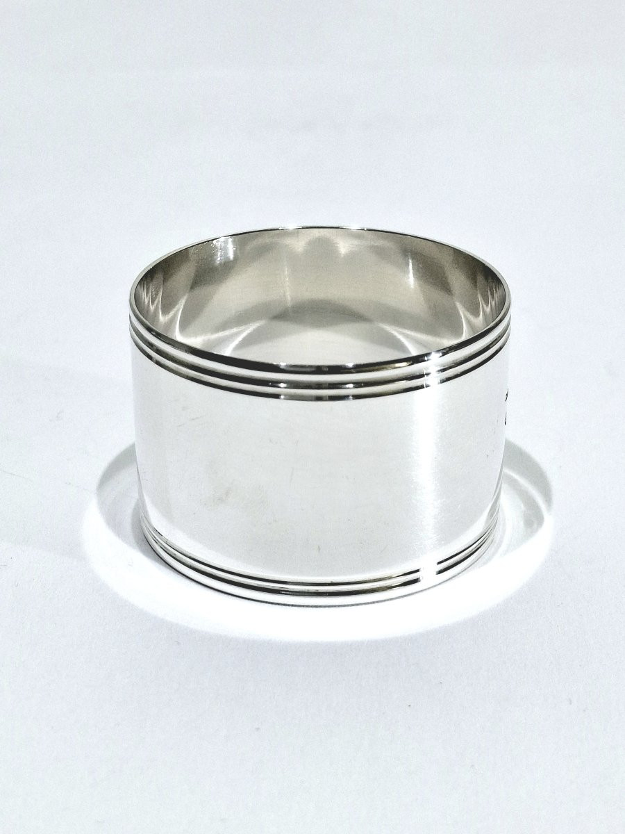 CHRISTOFLE - ROND DE SERVIETTE EN ARGENT MODÈLE CLUNY-photo-4