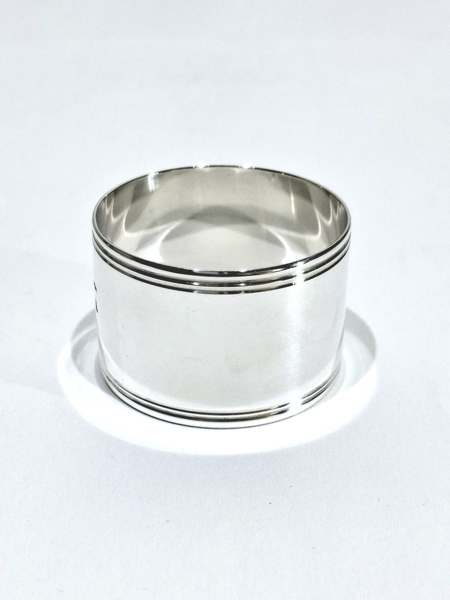 CHRISTOFLE - ROND DE SERVIETTE EN ARGENT MODÈLE CLUNY-photo-2