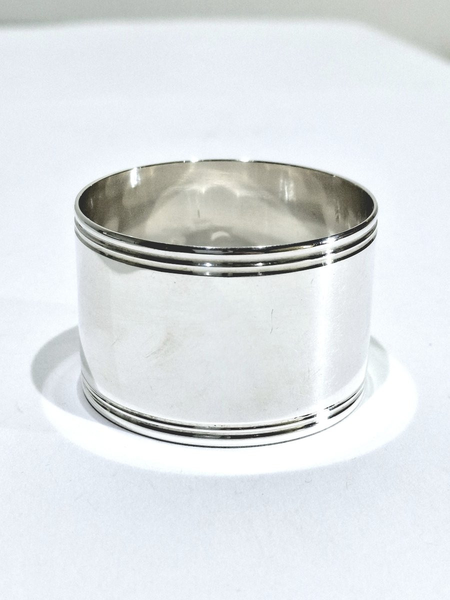 CHRISTOFLE - ROND DE SERVIETTE EN ARGENT MODÈLE CLUNY-photo-3