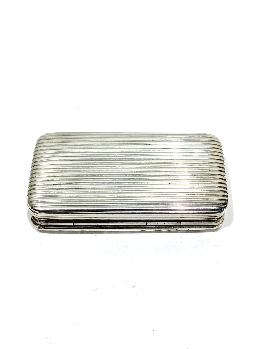 Tabatière En Argent Scène Champêtre-photo-3