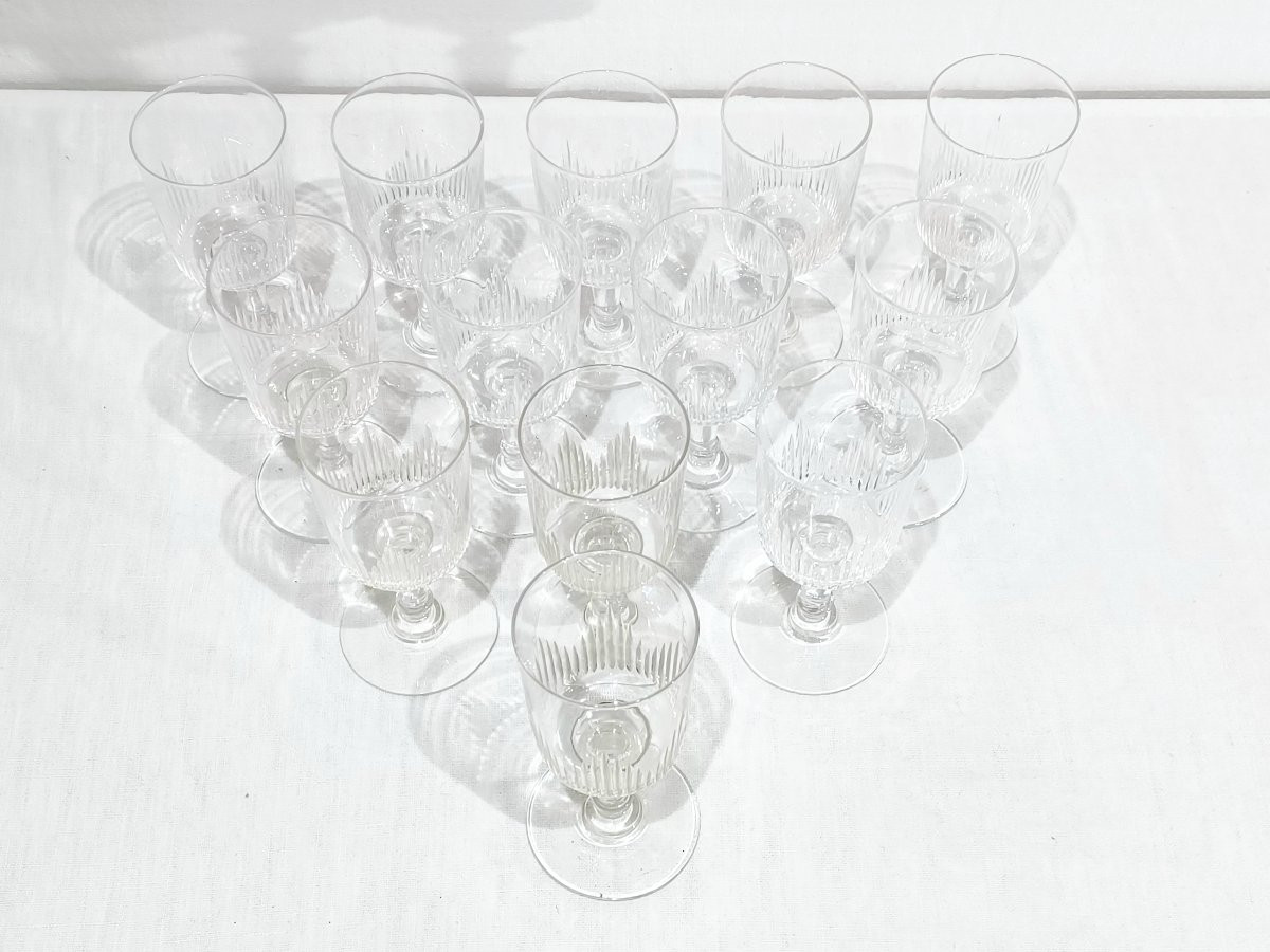 13 White Crystal Wine Glasses-photo-2