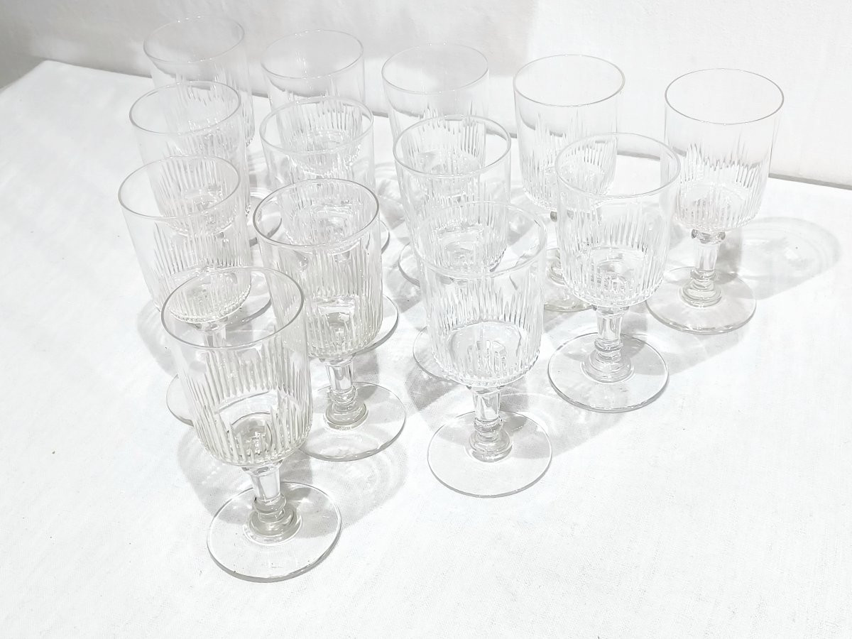 13 White Crystal Wine Glasses-photo-4