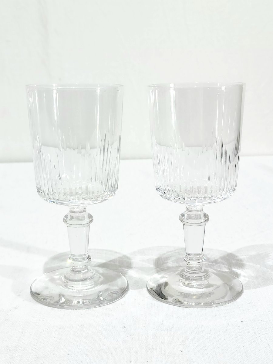 13 White Crystal Wine Glasses-photo-7
