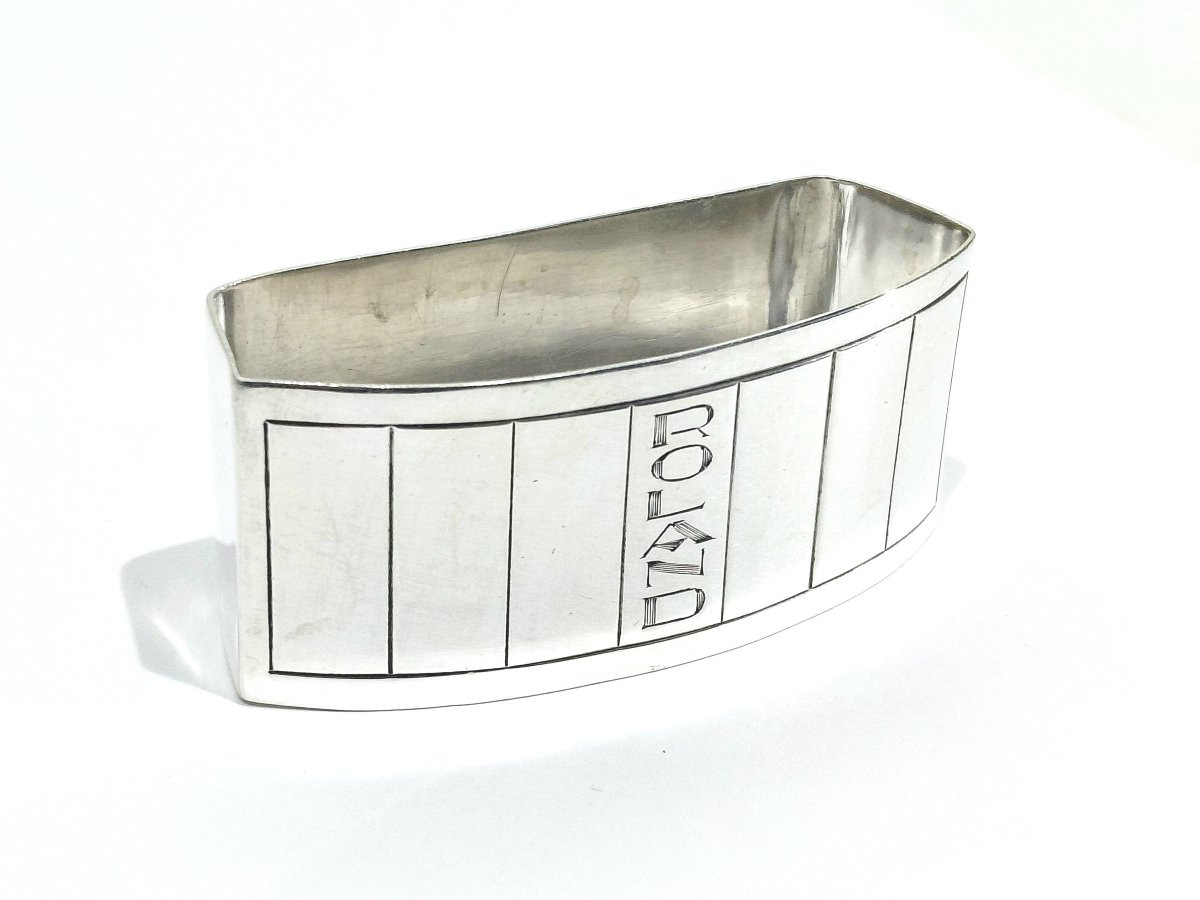 ERNEST PROST - ROND DE SERVIETTE EN ARGENT MASSIF-photo-3