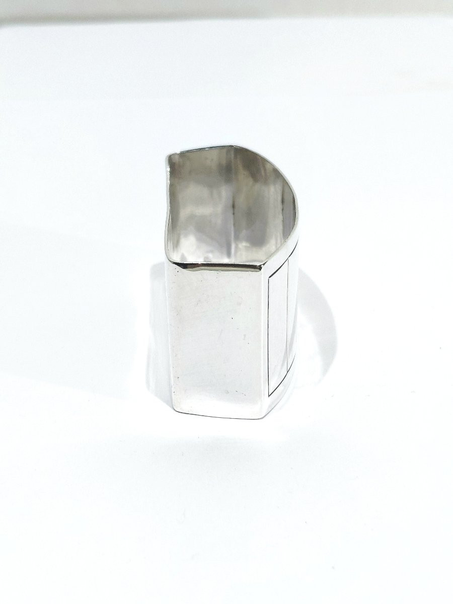 ERNEST PROST - ROND DE SERVIETTE EN ARGENT MASSIF-photo-3