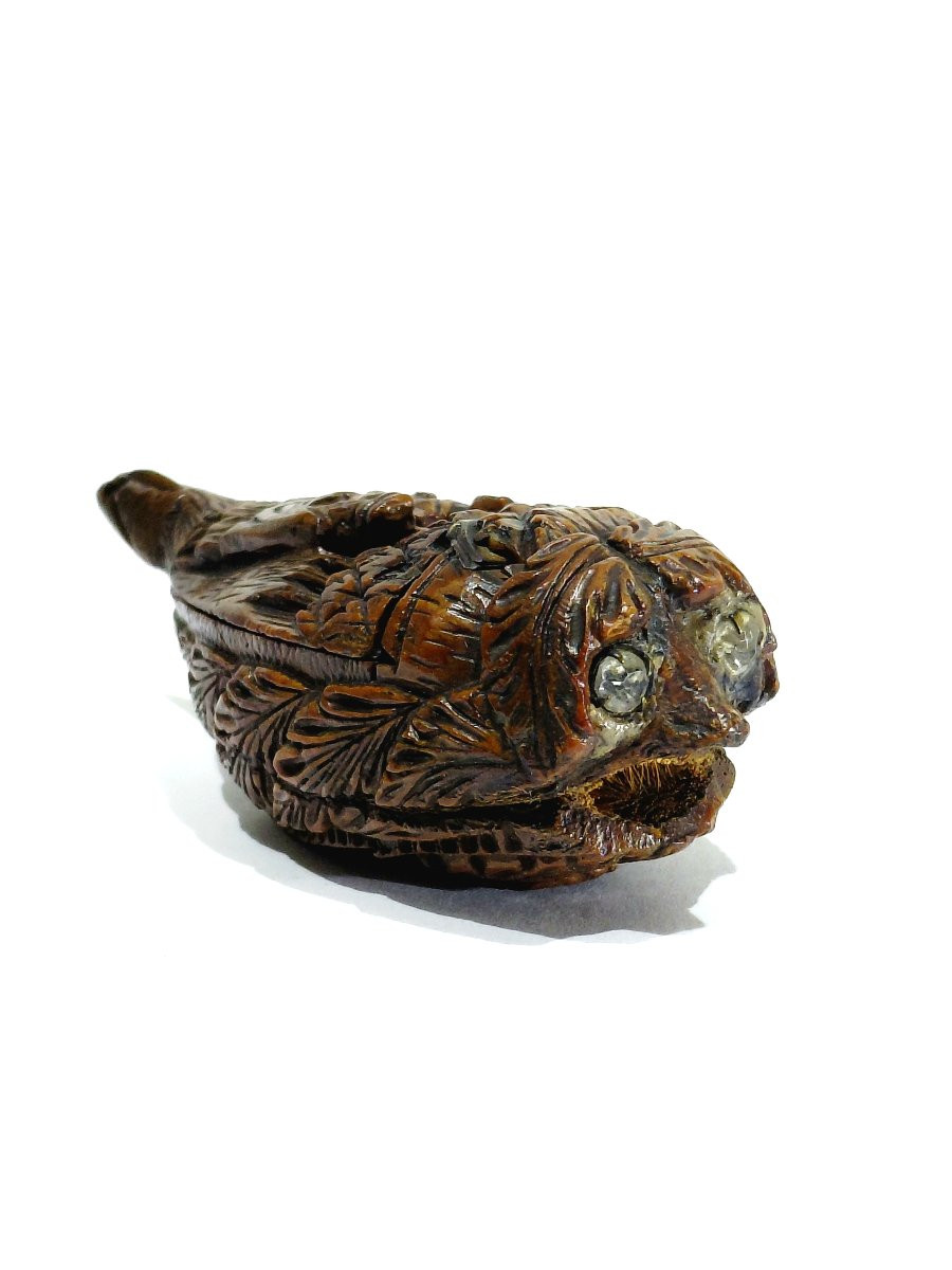 ART POPULAIRE - TABATIÈRE EN BOIS-photo-1