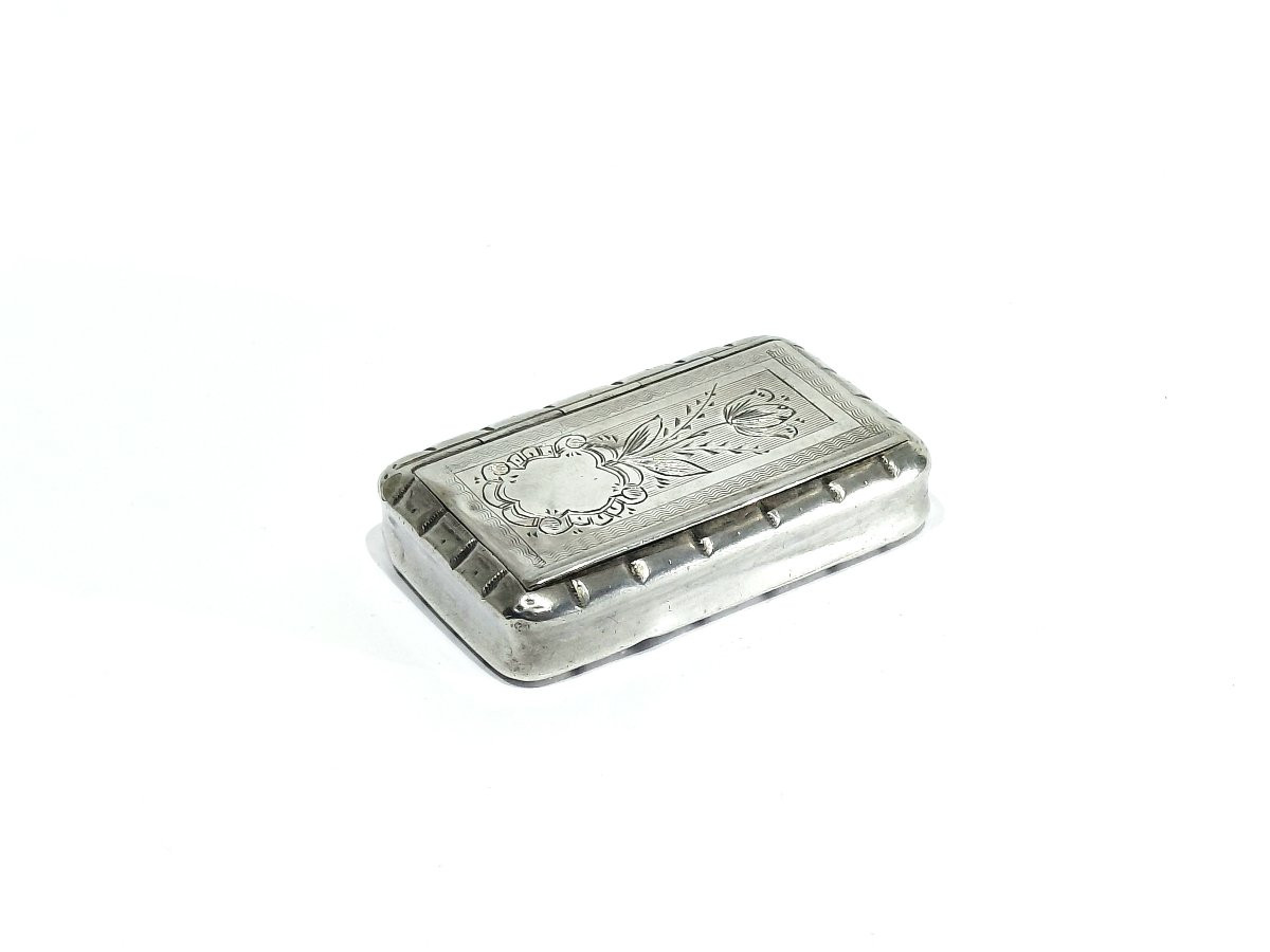 TABATIÈRE EN ARGENT GUILLOCHÉE -photo-5