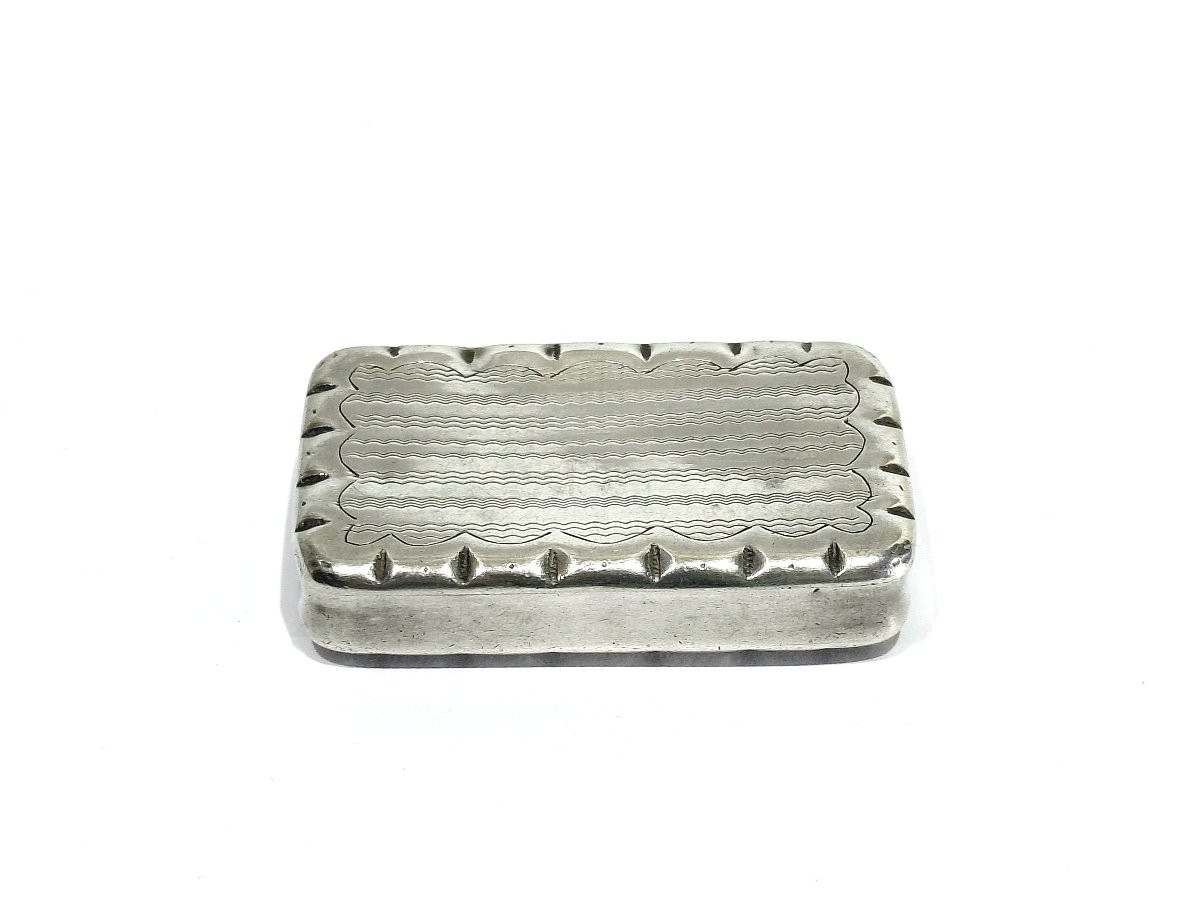 TABATIÈRE EN ARGENT GUILLOCHÉE -photo-7