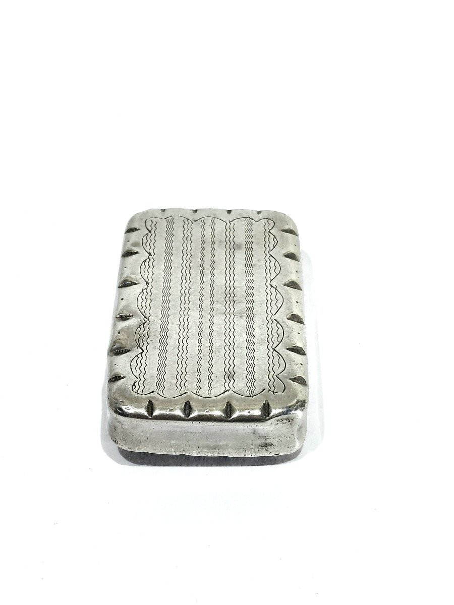 TABATIÈRE EN ARGENT GUILLOCHÉE -photo-8