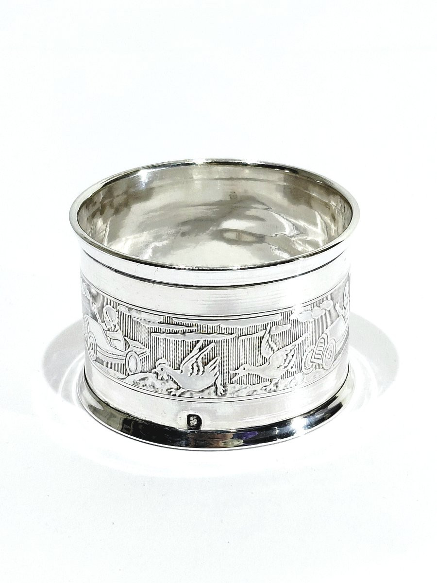 ROND DE SERVIETTE EN ARGENT-photo-2