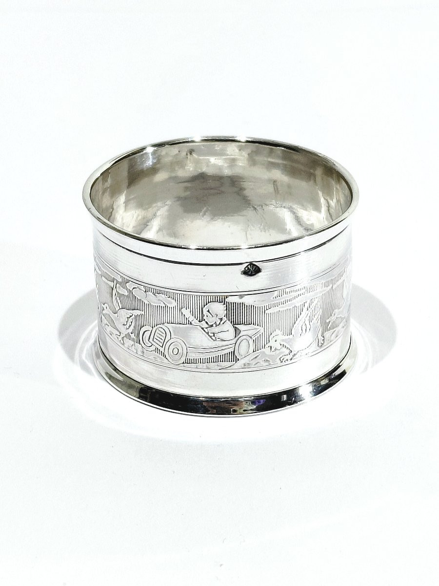 ROND DE SERVIETTE EN ARGENT-photo-3