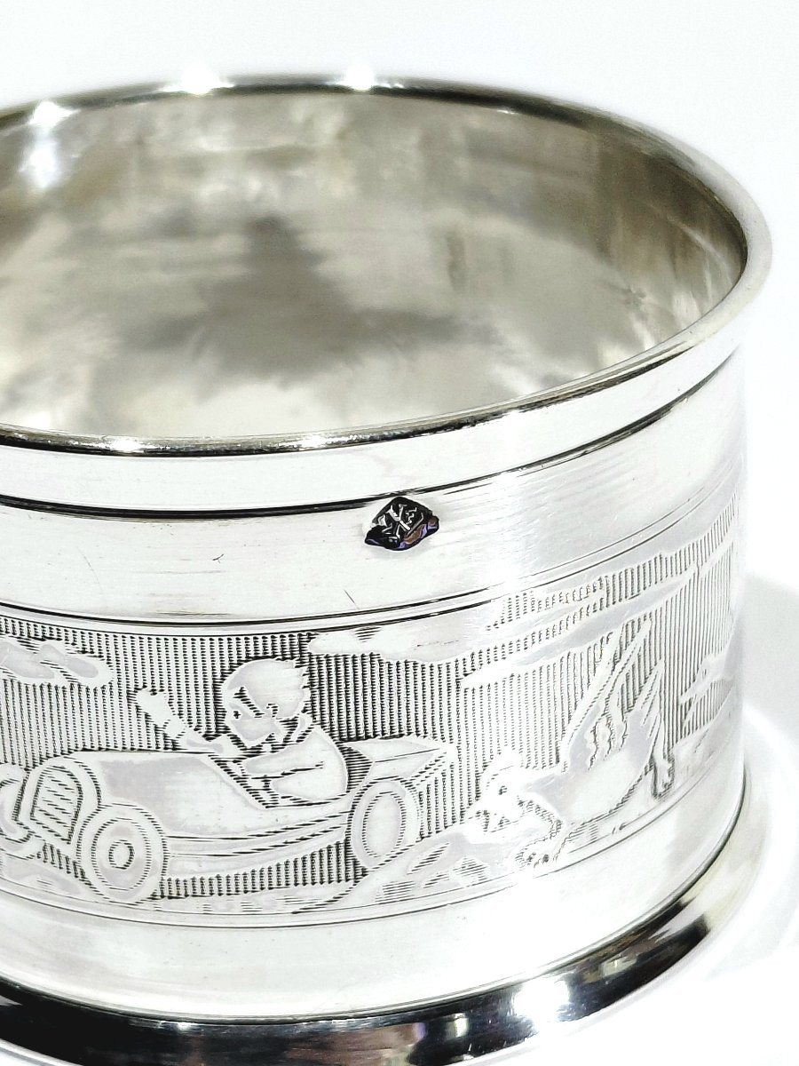 ROND DE SERVIETTE EN ARGENT-photo-1