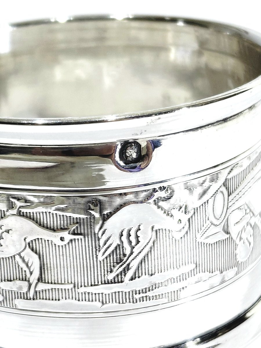 ROND DE SERVIETTE EN ARGENT-photo-2