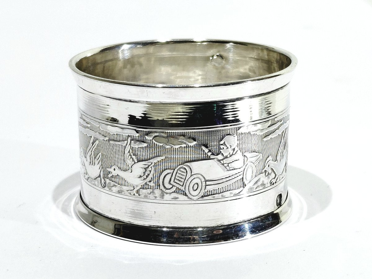 ROND DE SERVIETTE EN ARGENT-photo-5