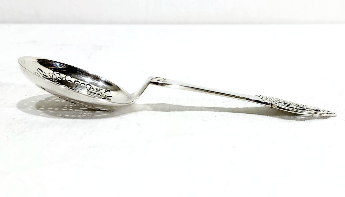 DANEMARK - CUILLÈRE À SAUPOUDRER EN ARGENT-photo-7