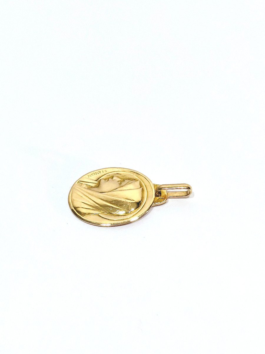 LASSERRE - MÉDAILLE RELIGIEUSE EN OR VIERGE-photo-2