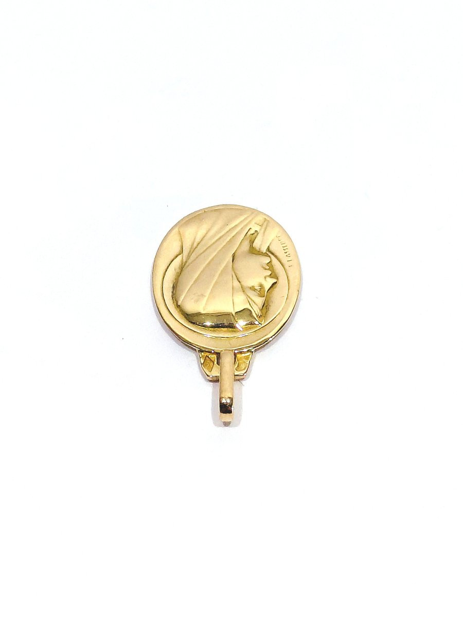LASSERRE - MÉDAILLE RELIGIEUSE EN OR VIERGE-photo-3