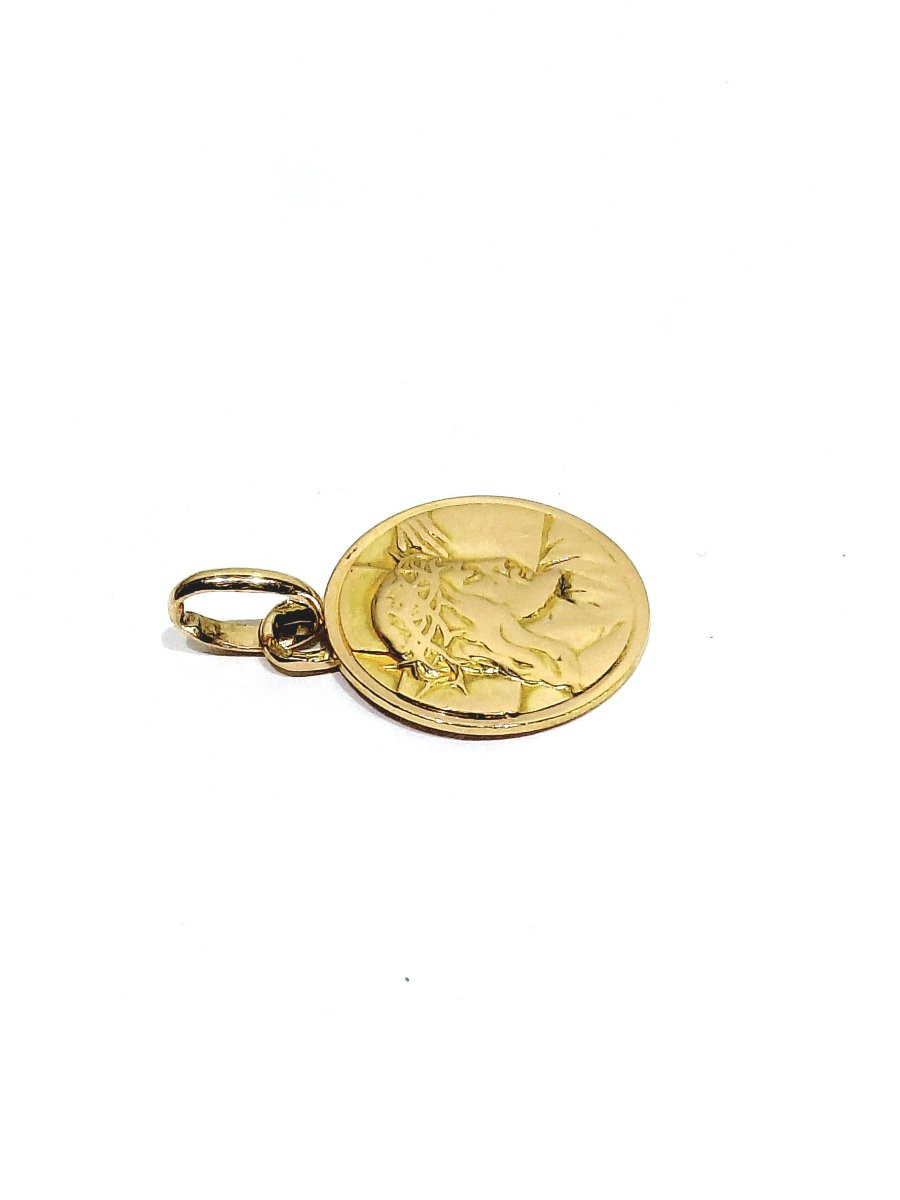 Rose Gold Christ Medal-photo-4