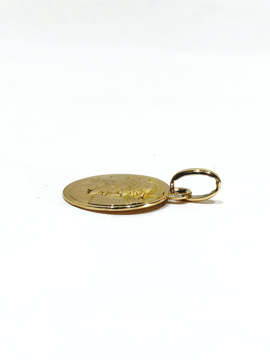 Rose Gold Christ Medal-photo-3