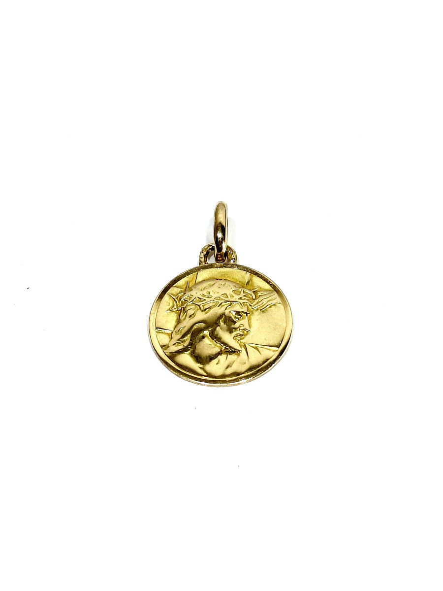 Rose Gold Christ Medal