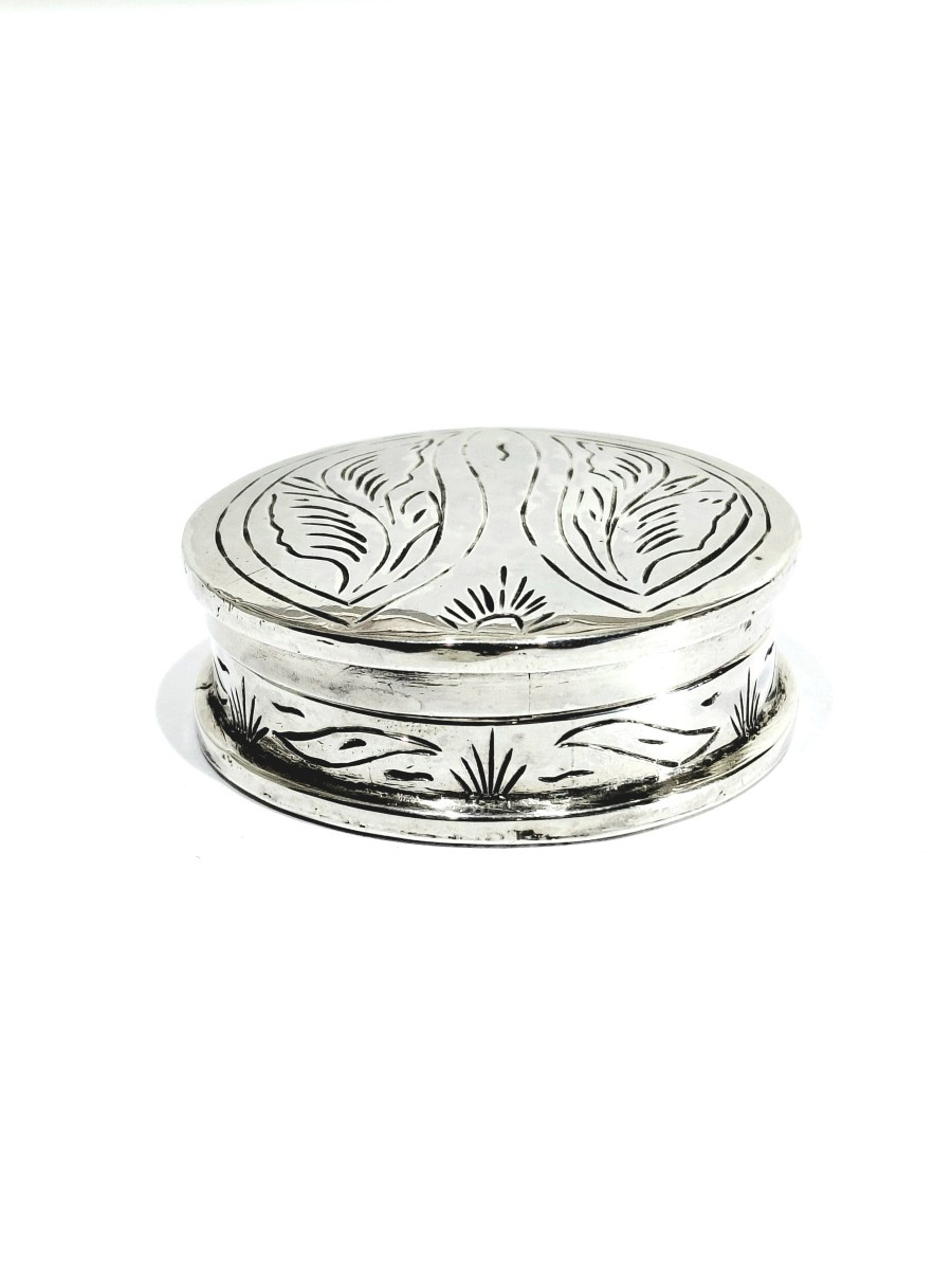 Tunisia - Silver Pill Box