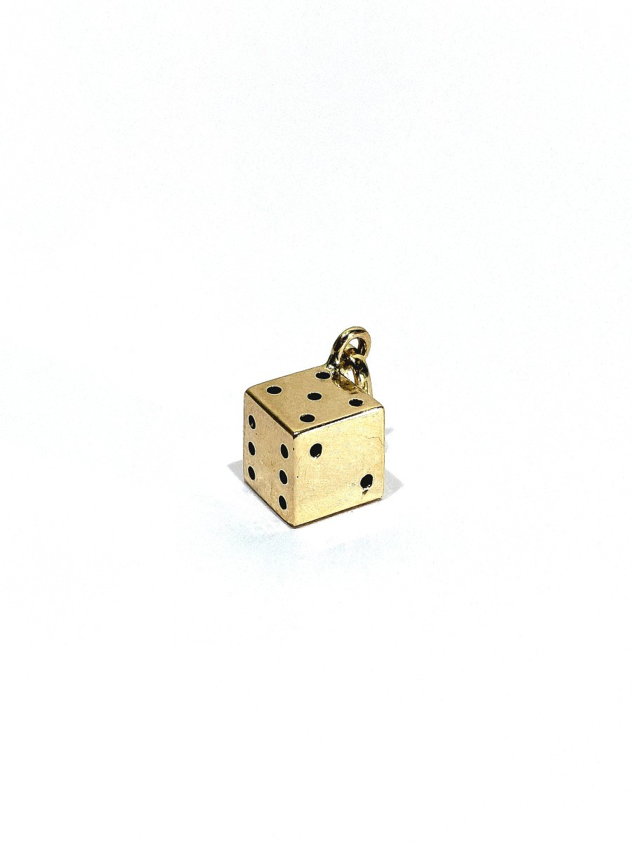 PENDENTIF DÉ EN OR 