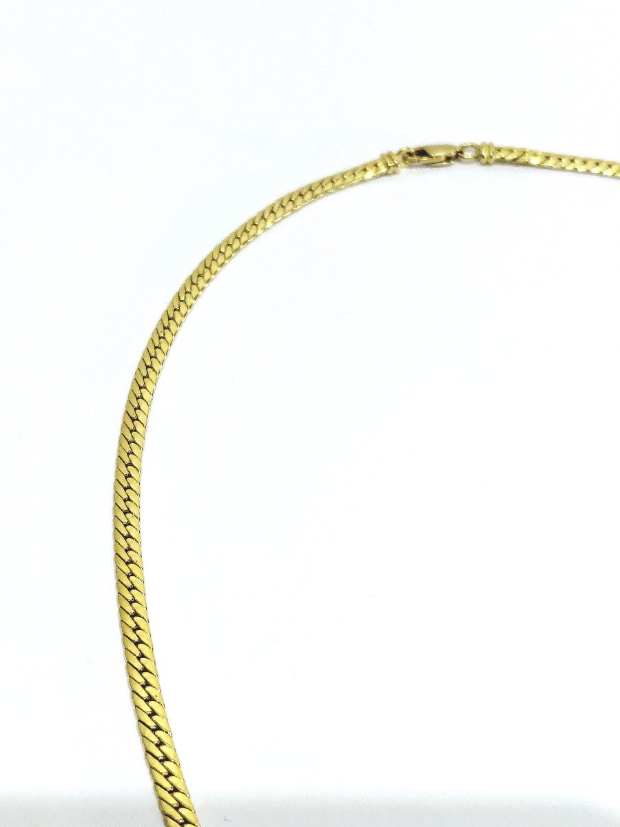 Gold Necklace In English Knit-photo-2