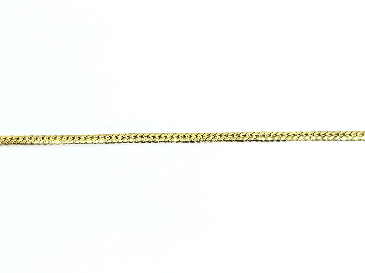 Gold Necklace In English Knit-photo-5